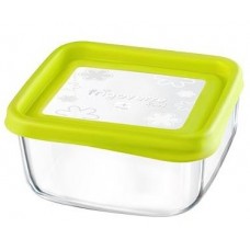 Контейнер Bormioli Rocco Frigoverre квадр. із зеленою кришкою, 15*15 см, 750 мл Контейнер Bormioli Rocco Frigoverre квадр. із зеленою кришкою, 15*15 см, 750 мл
