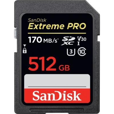 Карта пам'яті SANDISK 512GB SDXC class 10 UHS-I U3 Extreme Pro (SDSDXXY-512G-GN4IN)
