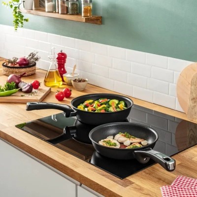 Набір сковорідок Tefal Unlimited ON, 20/26см, алюміній, чорний