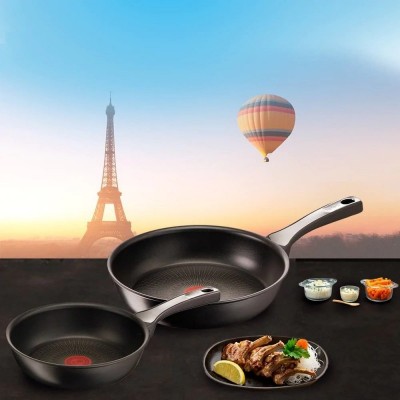 Набір сковорідок Tefal Unlimited ON, 20/26см, алюміній, чорний