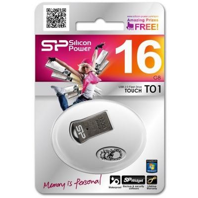 USB флеш накопичувач Silicon Power 16GB Touch T01 USB 2.0 (SP016GBUF2T01V3K)