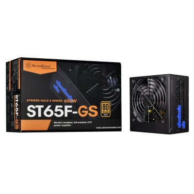 Блок живлення SilverStone Strider Gold S  (650W), 80+ Gold, 120мм, 1xMB 24pin(20+4), 1xCPU 8pin(4+4), 6xMolex, 3xSATA, 4xPCIe 8pin(6+2), Fully Modular