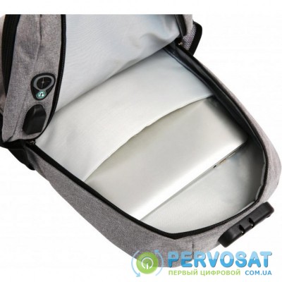 Рюкзак для ноутбука AirOn 14" Lock 18L Grey (4822356710651)