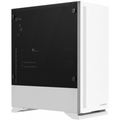 Корпус Zalman S5 WHITE, без БЖ, 1xUSB3.0, 2xUSB2.0, 1x120mm Black fan, 1x120mm RGB fan, TG Side Window, ATX, White