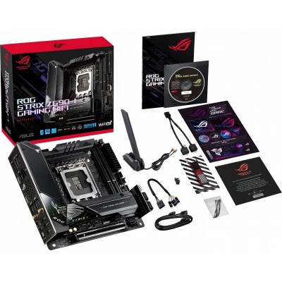 Материнcька плата ASUS ROG STRIX Z690-I GAMING WIFI s1700 Z690 2xDDR5 M.2 HDMI Wi-Fi BT mITX