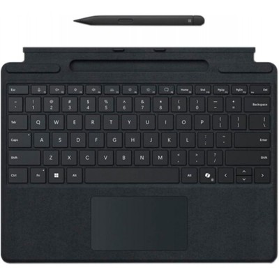Клавіатура зі стілусом для планшета Microsoft Surface Pro 8 - 11, Pro X, UKR/ENG, чорна