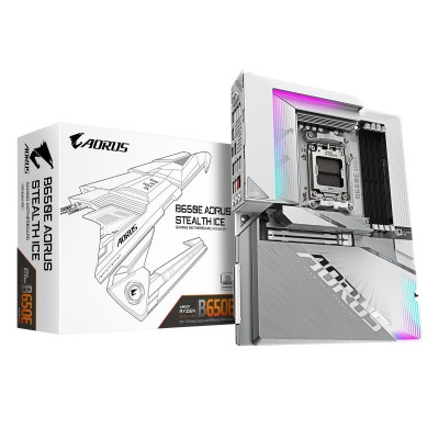Материнська плата GIGABYTE B650E A STEALTH ICE sAM5 B650 4xDDR5 M.2 Wi-Fi BT HDMI DP ATX Материнська плата GIGABYTE B650E A STEALTH ICE sAM5 B650 4xDDR5 M.2 Wi-Fi BT HDMI DP ATX