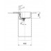 Мийка кухонна Franke City, фраграніт, прямокутник, з крилом, 620х500х190мм, чаша - 1, врізна, оборотна, UCG 611-62, сірий камінь