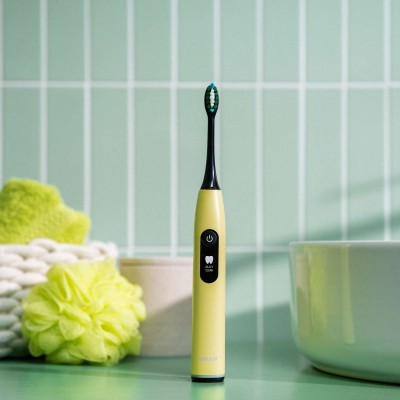 Щітка зубна електр. Beurer, Splashy Lemon GP, 80т. колив/хв, насадок-2, 5 режимів , лимонний