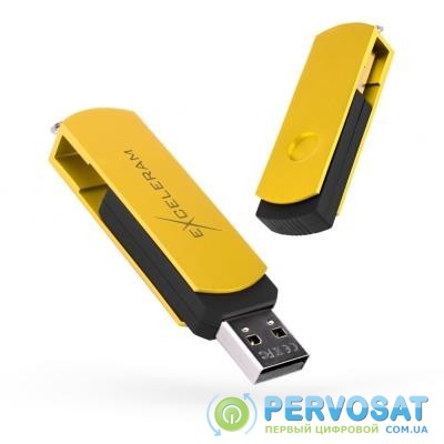 USB флеш накопитель eXceleram 64GB P2 Series Yellow2/Black USB 2.0 (EXP2U2Y2B64)