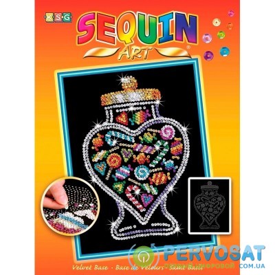 Sequin Art Набор для творчества ORANGE Банка с конфетами