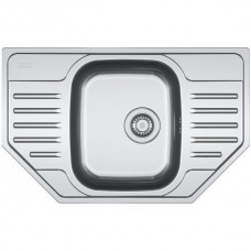 Мийка кухонна Franke Polar, нерж.сталь, нестанд., з крилом, 780х490х175мм, чаша - 1, накладна, PXL 612-E, нерж декор