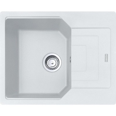 Кухонна мийка Franke Urban UBG 611-62/114.0574.954/фраграніт/антибактеріальний захист/620х500х220/врізна, врівень зі стільницею/білий