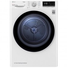 Сушильна машина LG тепловий насос, 9кг, A++, 69см, дисплей, автоматичне очищення конденсатора, білий Сушильна машина LG тепловий насос, 9кг, A++, 69см, дисплей, автоматичне очищення конденсатора, білий