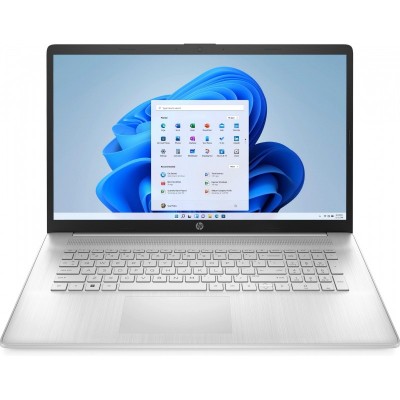 Ноутбук HP 17-cp2017ua 17.3" FHD IPS AG, AMD R5-7520U, 16GB, F1024GB, UMA, DOS, сріблястий