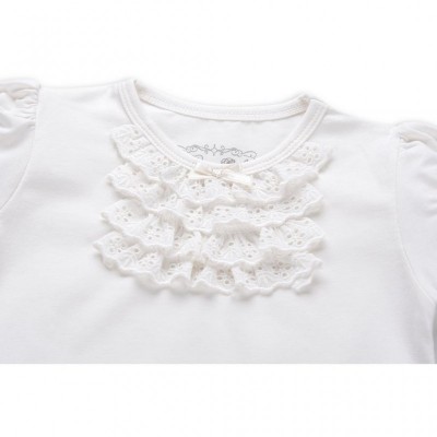 Футболка дитяча Breeze з мереживними рюшами (6640-92G-cream)