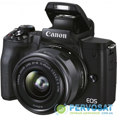 Цифровой фотоаппарат Canon EOS M50 Mk2 + 15-45 IS STM + 55-200 IS STM Black (4728C041)