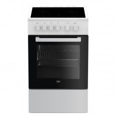 Плита електрична Beko FSS57000GW - склокераміка/50х60 см/4 зони нагріву/60л/білий Плита електрична Beko FSS57000GW - склокераміка/50х60 см/4 зони нагріву/60л/білий