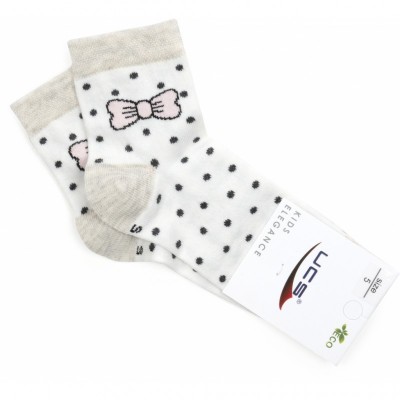 Шкарпетки UCS Socks в горошок (M0C0101-2119-3G-cream)