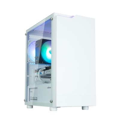 Корпус Zalman T4 Plus без БЖ, 2xUSB3.0, 1xUSB2.0, 1x120мм ARGB, VGA 3200мм, TG Side Panel, mATX, білий