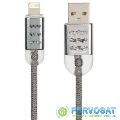 Дата кабель USB 2.0 AM to Lightning Pro Wave Light Grey Gelius (63264)