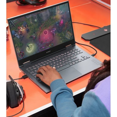 Ноутбук HP OMEN 15-en1000ua 15.6FHD IPS 144Hz/AMD R5 5600H/8/512F/NVD3060-6/DOS/Silver