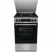 Плита Gorenje комбінована, 70л, 50x60см, дисплей, IconLed, емальовані, нерж