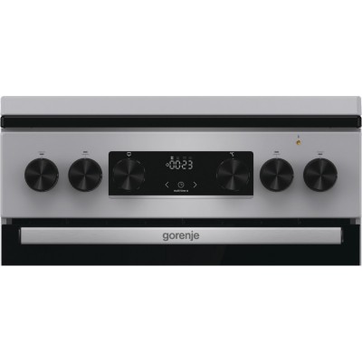 Плита Gorenje комбінована, 70л, 50x60см, дисплей, IconLed, емальовані, нерж