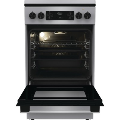 Плита Gorenje комбінована, 70л, 50x60см, дисплей, IconLed, емальовані, нерж