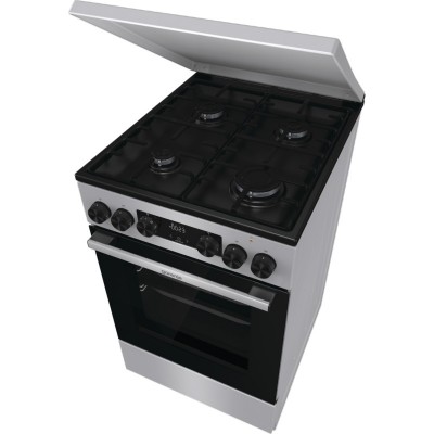 Плита Gorenje комбінована, 70л, 50x60см, дисплей, IconLed, емальовані, нерж