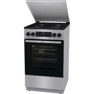 Плита Gorenje комбінована, 70л, 50x60см, дисплей, IconLed, емальовані, нерж