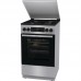 Плита Gorenje комбінована, 70л, 50x60см, дисплей, IconLed, емальовані, нерж