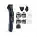 Набір для стрижки Babyliss, для бороди, вусів, голови і носа, акум., вібраційний мотор, насадок-7, сталь, темно-синій