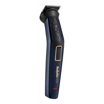 Набір для стрижки Babyliss, для бороди, вусів, голови і носа, акум., вібраційний мотор, насадок-7, сталь, темно-синій
