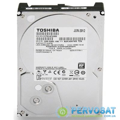 Жесткий диск 3.5" 3TB TOSHIBA (DT01ACA300)