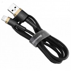 Дата кабель USB 2.0 AM to Lightning 0.5m Cafule 2.4A gold+black Baseus (CALKLF-AV1) Дата кабель USB 2.0 AM to Lightning 0.5m Cafule 2.4A gold+black Baseus (CALKLF-AV1)