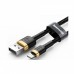 Дата кабель USB 2.0 AM to Lightning 0.5m Cafule 2.4A gold+black Baseus (CALKLF-AV1)