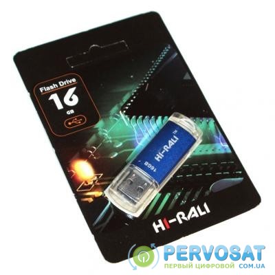 USB флеш накопитель Hi-Rali 16GB Rocket Series Blue USB 2.0 (HI-16GBVCBL)