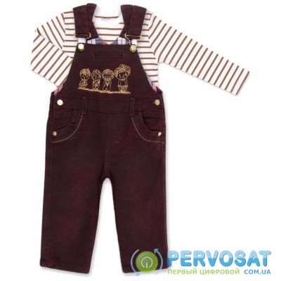 Набор детской одежды Aziz комбинезон коричневый джинсовый с регланом (015136-1B-brown)