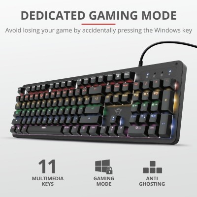 Клавіатура Trust GXT 863 Mazz Mechanical Keyboard