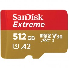 Карта пам'яті SanDisk microSD 512GB C10 UHS-I U3 R190/W130MB/s Extreme V30 Карта пам'яті SanDisk microSD 512GB C10 UHS-I U3 R190/W130MB/s Extreme V30