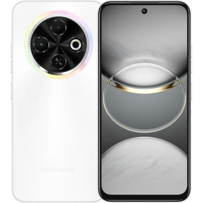 Смартфон TECNO Spark 30C (KL5n) 6.67&quot; 6/128ГБ, 2SIM, 5000мА•год, Orbit White