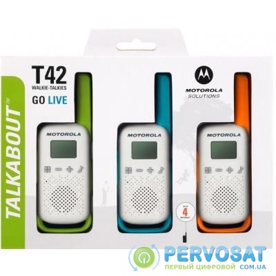 Портативная рация Motorola TALKABOUT T42 Triple Pack (B4P00811MDKMAW)