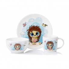 Набір дитячого посуду Ardesto Sweet hedgehog 3 пр., порцеляна Набір дитячого посуду Ardesto Sweet hedgehog 3 пр., порцеляна