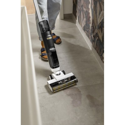 Пилосос Karcher безпровідний FCV 3, 160Вт, конт пил -0.45л, вода -0.8л, автон. робота до 30хв, вага-3.7кг, 3в1, білий