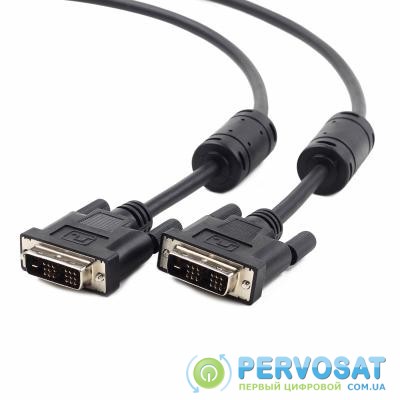 Кабель мультимедийный DVI to DVI 18+1pin, 5.0m Viewcon (VC-DVI-104-5m)