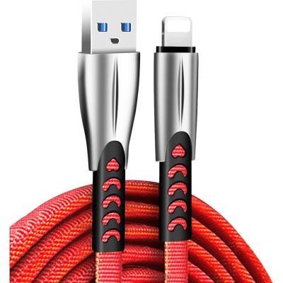 Дата кабель USB 2.0 AM to Lightning 1.0m zinc alloy red ColorWay (CW-CBUL010-RD)