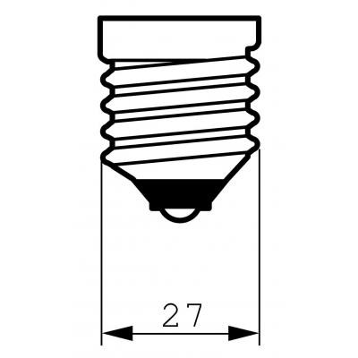 Лампочка PHILIPS E27 60W 230V B35 FR 1CT/10X10F Stan (8711500056511)