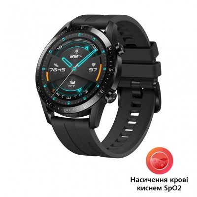 Смарт-часы Huawei Watch GT 2 46mm Sport Black (Latona-B19S) SpO2 (55024474)