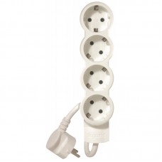 Мережевий подовжувач Legrand 4XSchuko, 3Gх1,5 мм, 1,5м, білий, стандарт Мережевий подовжувач Legrand 4XSchuko, 3Gх1,5 мм, 1,5м, білий, стандарт